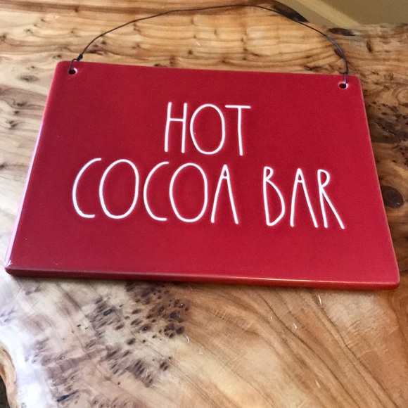 {{SOLD}} Rae Dunn Hot Cocoa Bar Sign - Picture 3 of 4